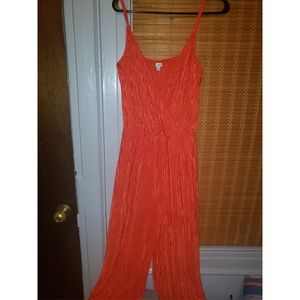 Charlotte Russe Wrap Wide Leg Jumpsuit
